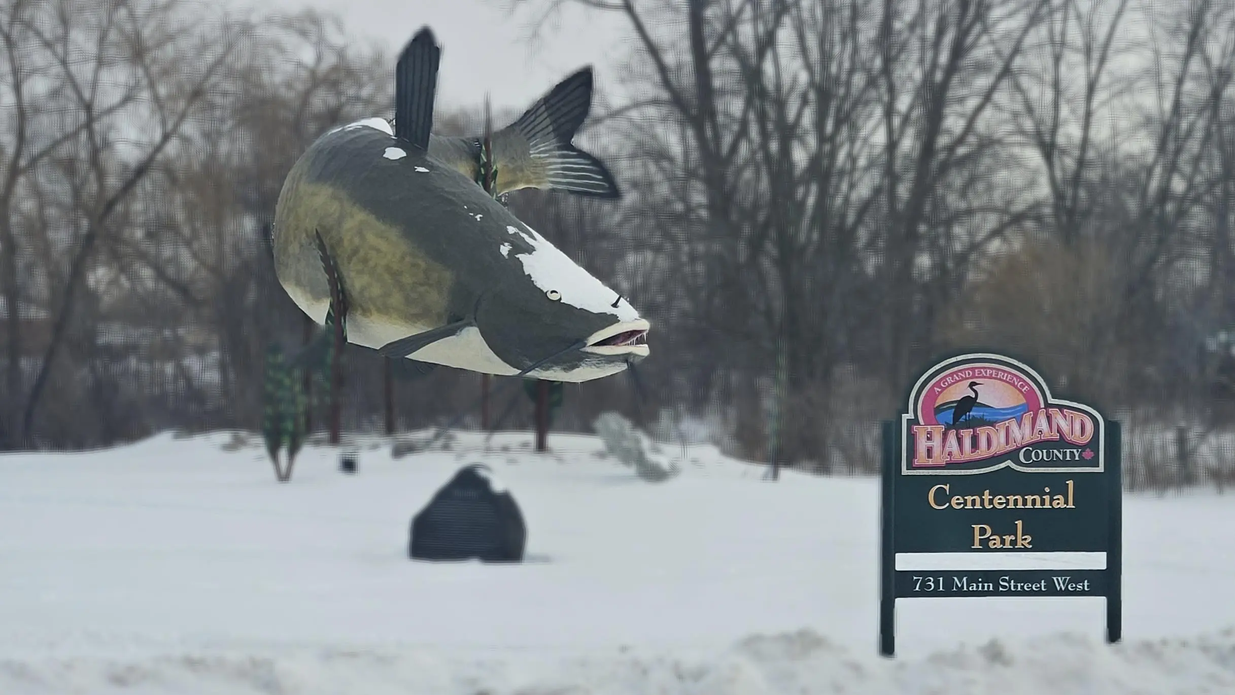 Muddy the Mudcat - Dunnville landmark